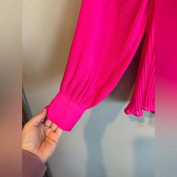 Endless Rose Pleated Chiffon Blouse - Picture 11 of 15